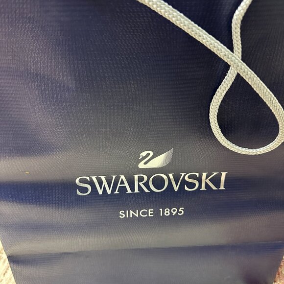 Swarovski Blue Empty Shopping/ Tote Bag In Great Shape! - Picture 3 of 4